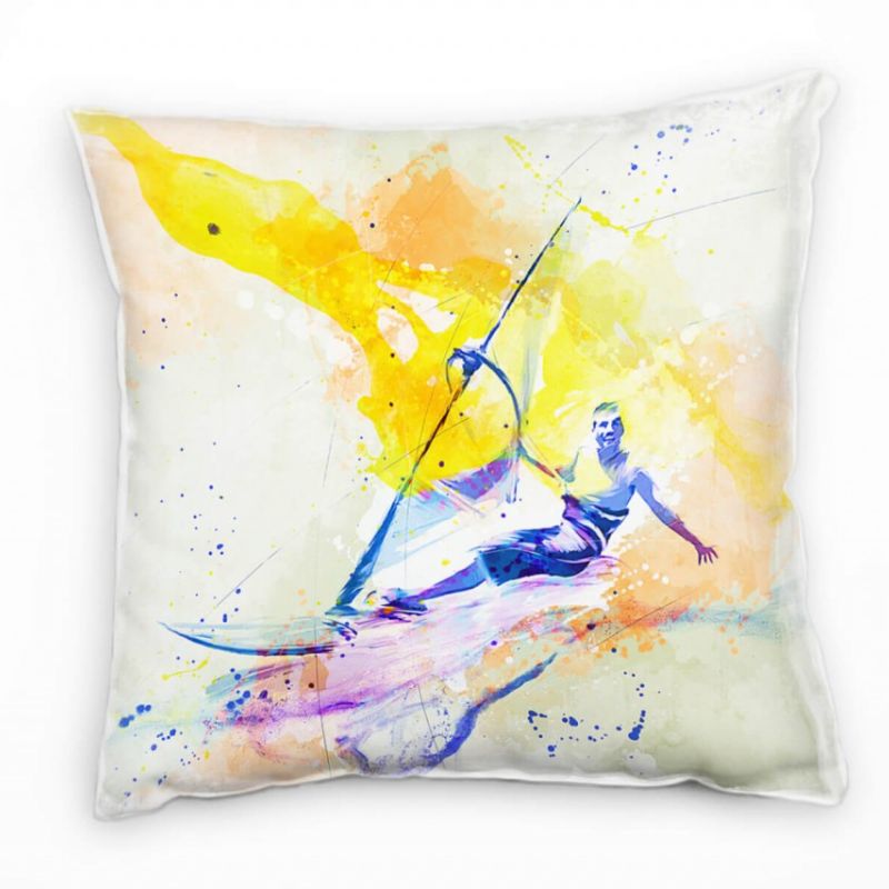 Windsurfer II Deko Kissen Bezug 40x40cm für Couch Sofa Lounge Zierkissen