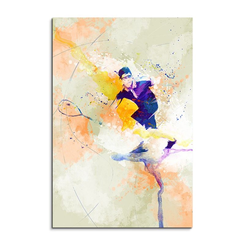 Squash I 90x60cm Aquarell Art Leinwandbild