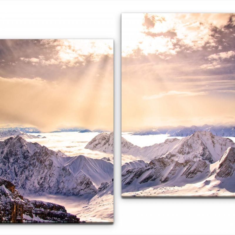 Blick von der Zugspitze Wandbild in verschiedenen Größen