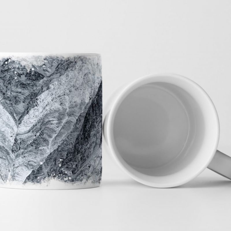 Tasse Geschenk Naturfotografie – Ausschnitt einer Felsenformation