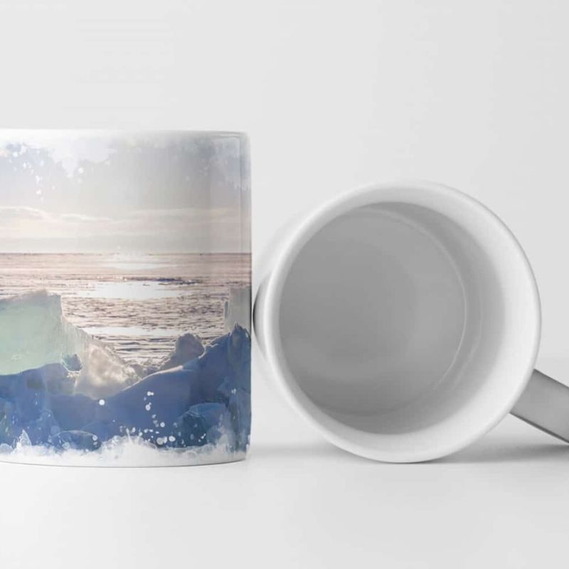 Tasse Geschenk Naturfotografie – Eislandschaft am See