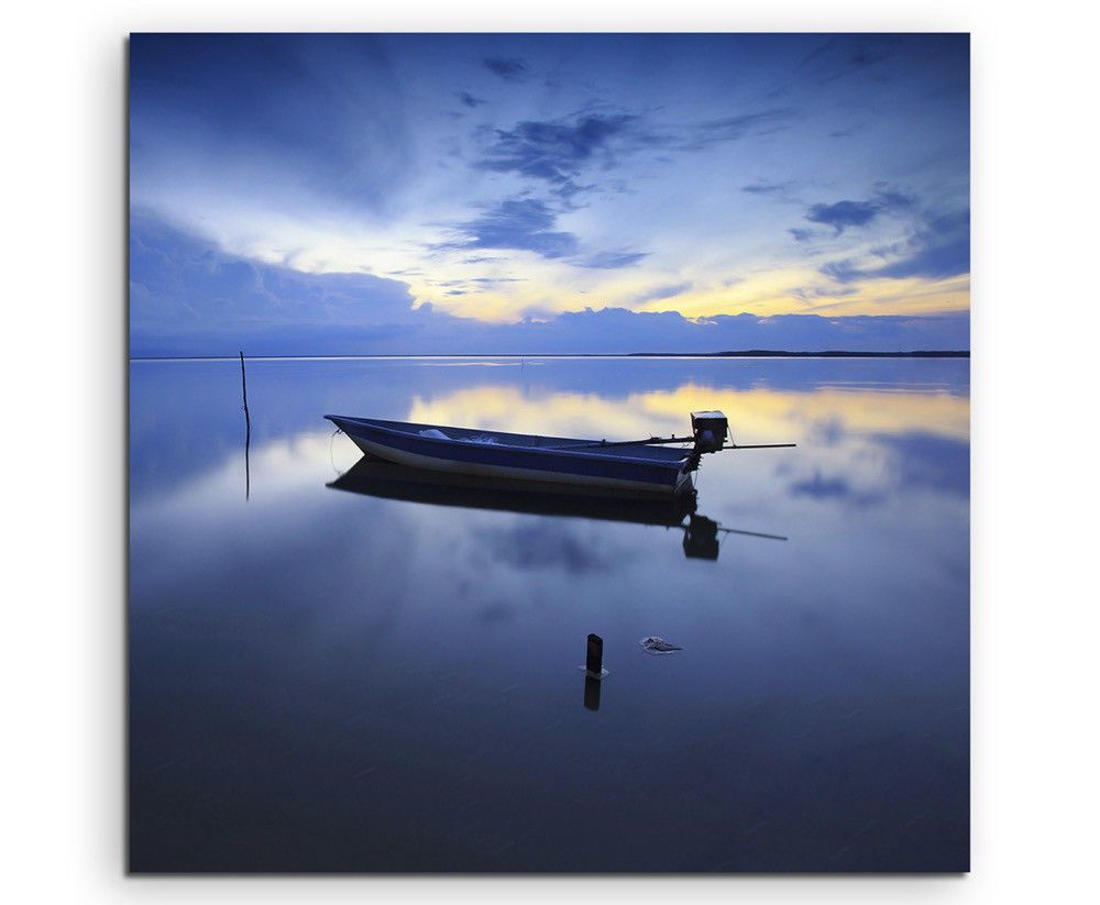 Naturfotografie –  Blaue Stunde auf Leinwand