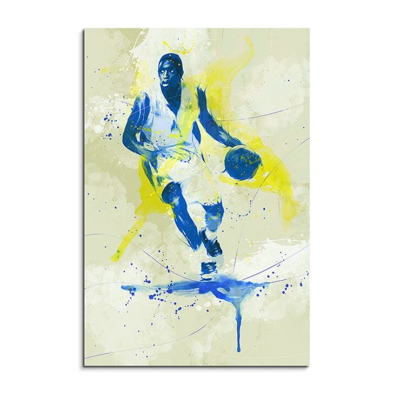 Basketball II 90x60cm SPORTBILDER Paul Sinus Art Splash Art Wandbild Aquarell Art