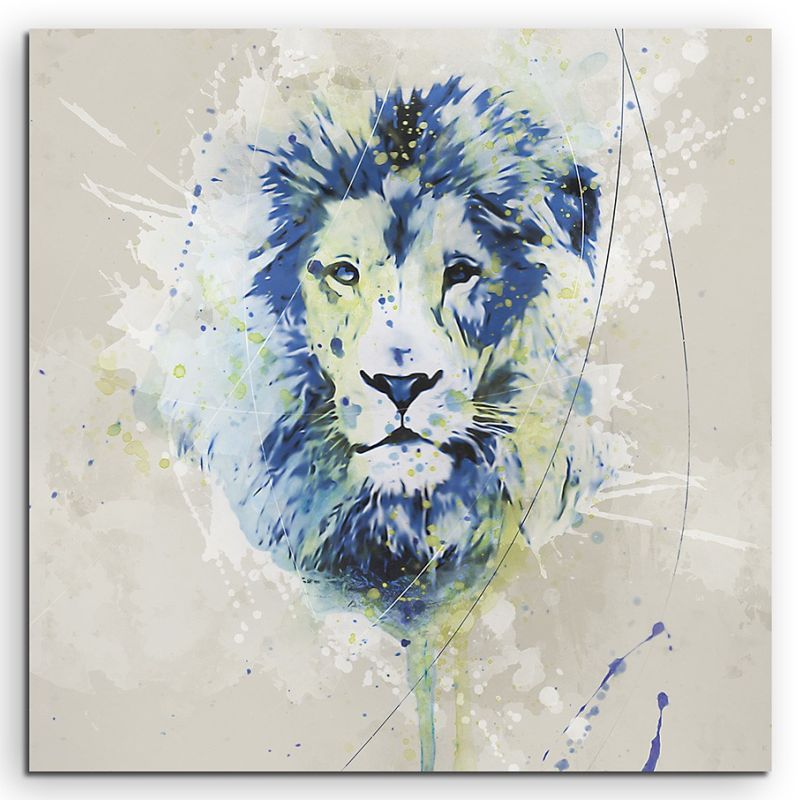 Leon Aqua 60x60cm Aqua Art Wandbild