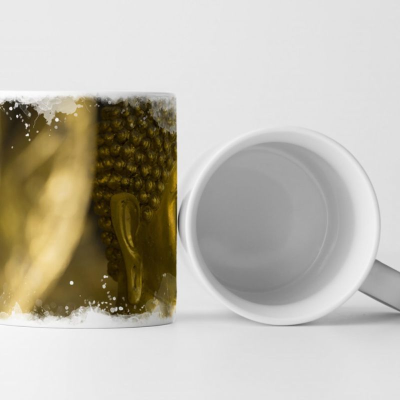 Tasse Geschenk Fotografie – Buddha im Tempel