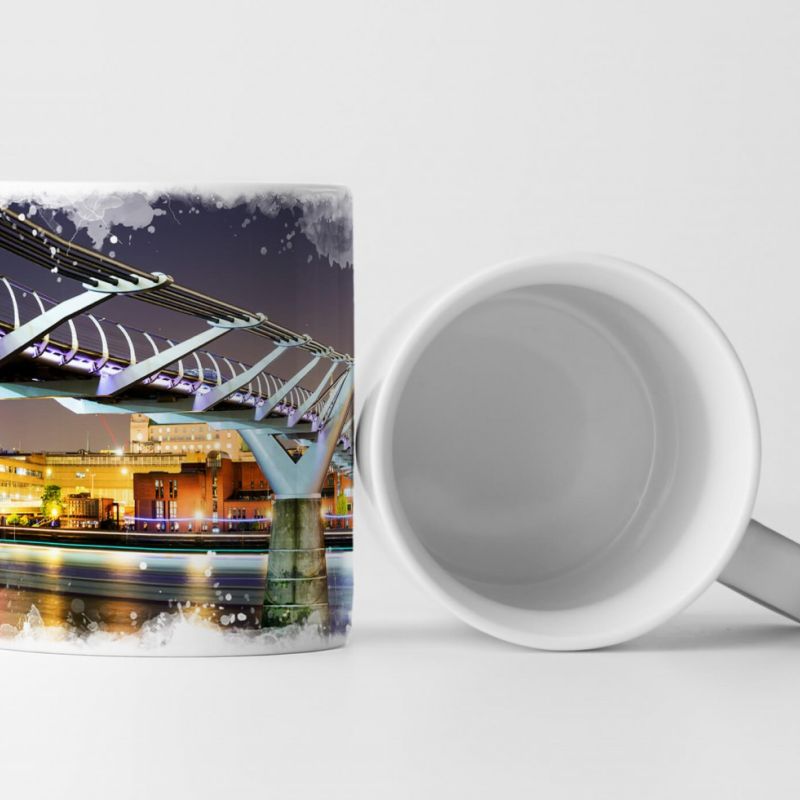 Tasse Geschenk St. Pauls Kathedrale – Fotografie Millenium Bridge