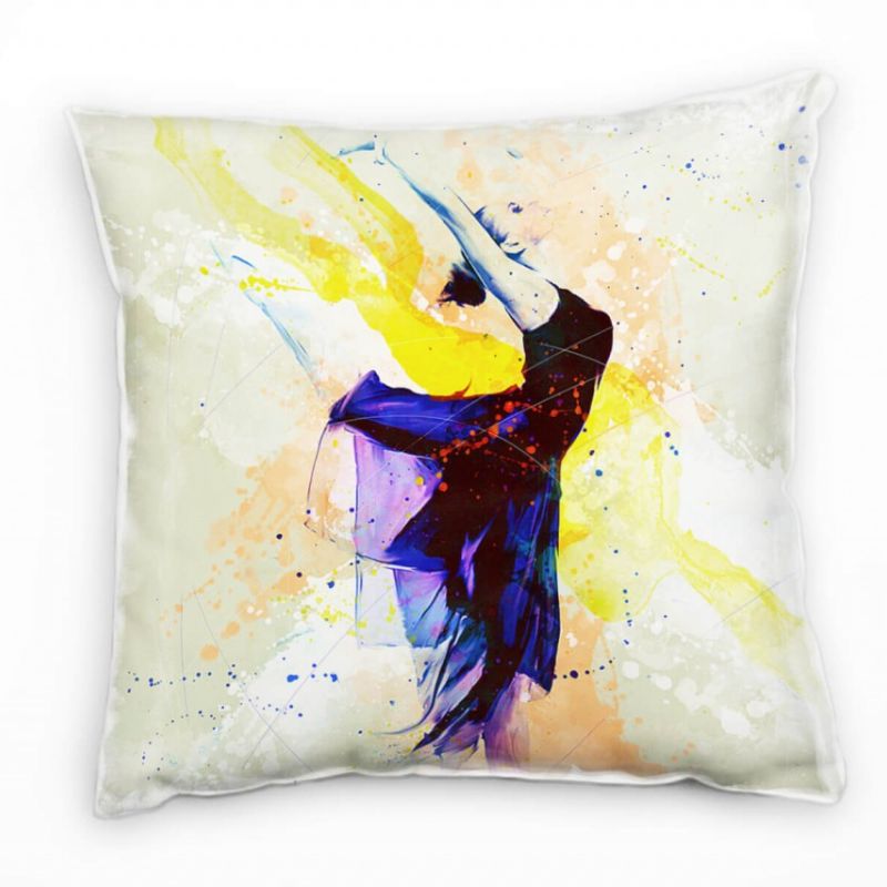 Ballett V Deko Kissen Bezug 40x40cm für Couch Sofa Lounge Zierkissen