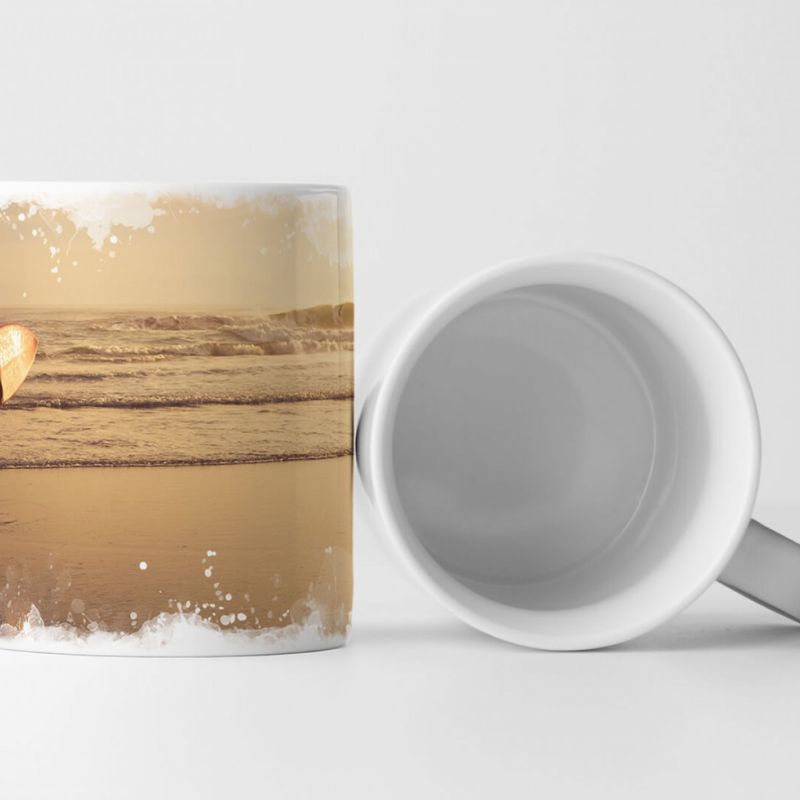 Tasse Geschenk Naturfotografie – Mann mit Surfbrett in der Hand