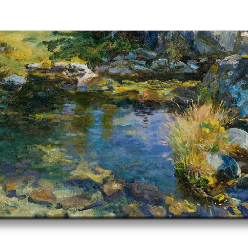 Remaster 120x60cm John Singer Sargent weltberühmtes Gemälde zeitlose Kunst Alpine Pool