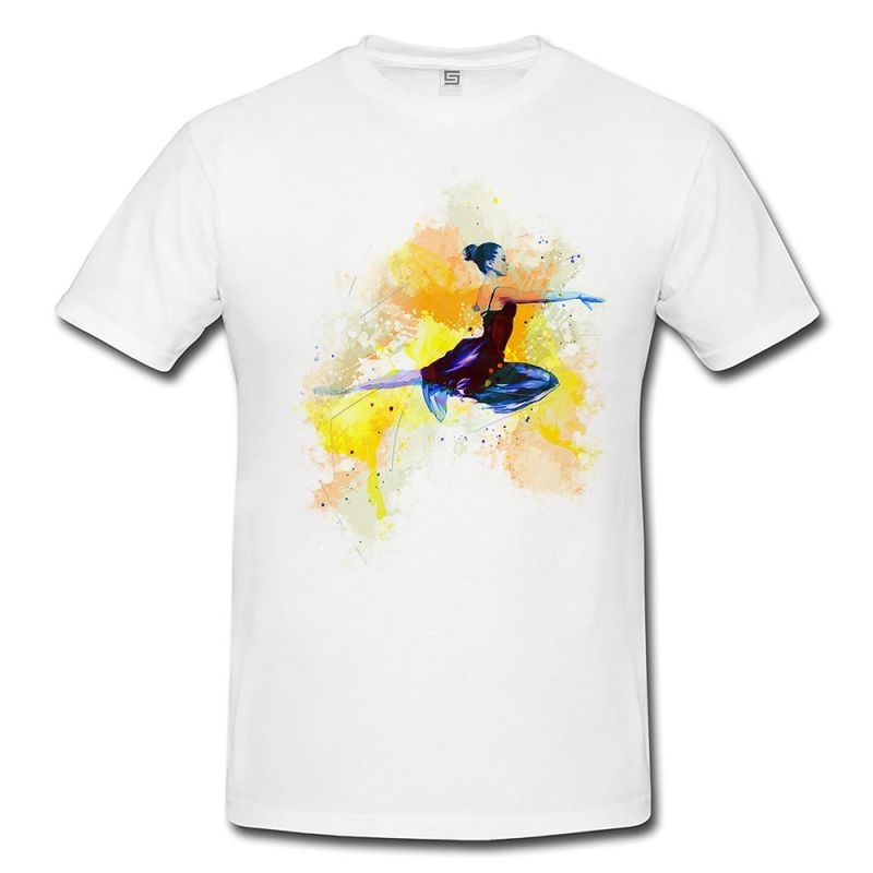 Ballett VII  Herren und Damen T-Shirt Sport Motiv aus Paul Sinus Aquarell