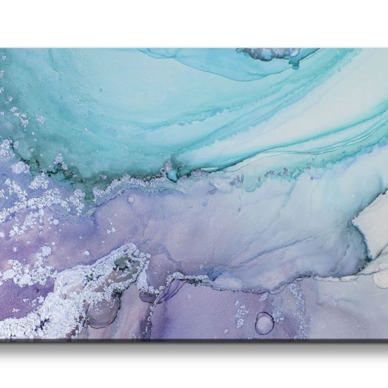 Leinwandbild 120x60cm Acrylic Fluid Fließend Modern Abstrakt Kunstvoll Schön