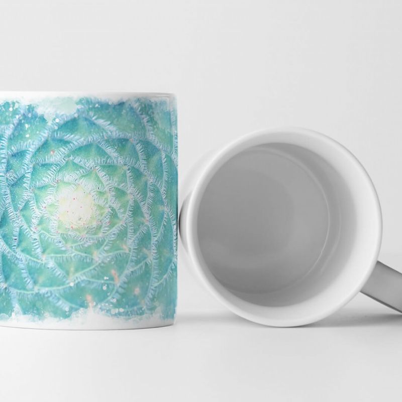 Tasse Geschenk Naturfotografie – Kleine niedliche Sukkulente im Detail