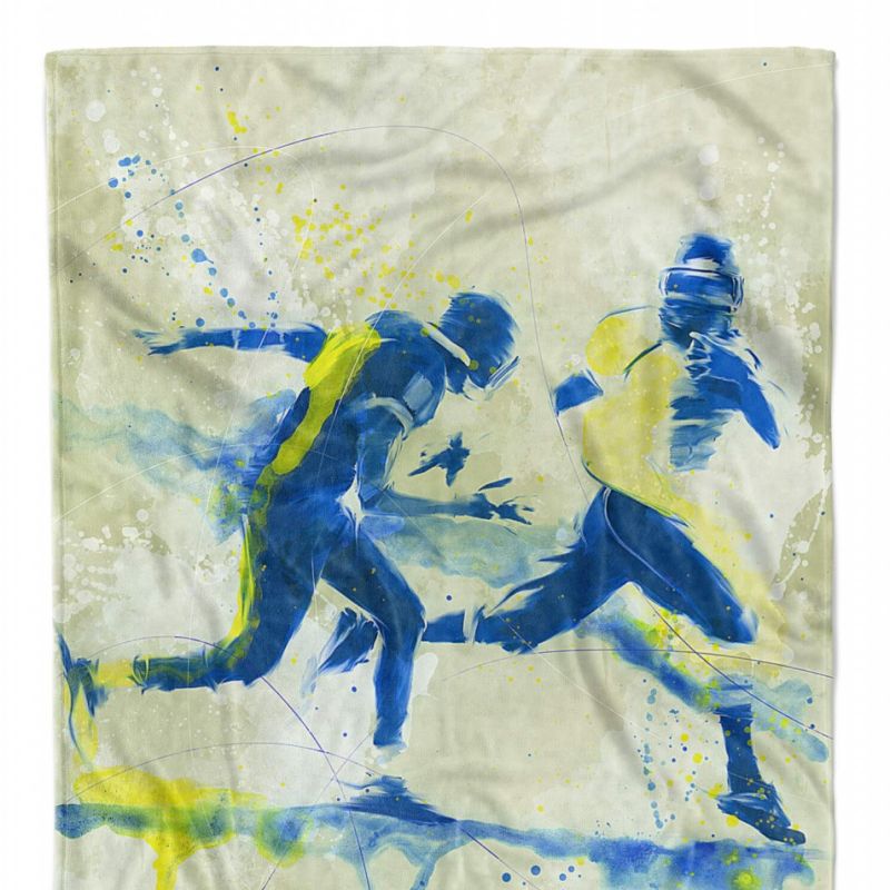 SplashArt Sport Handtuch Strandhandtuch Saunatuch Kuscheldecke Kunstvoll American Footbal