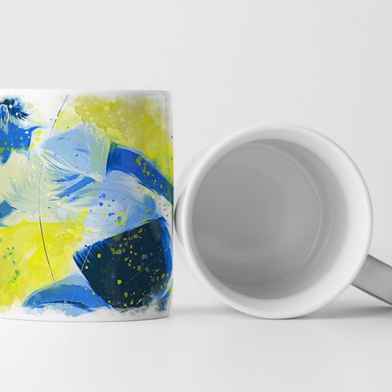 Running I Tasse als Geschenk,  Design Sinus Art