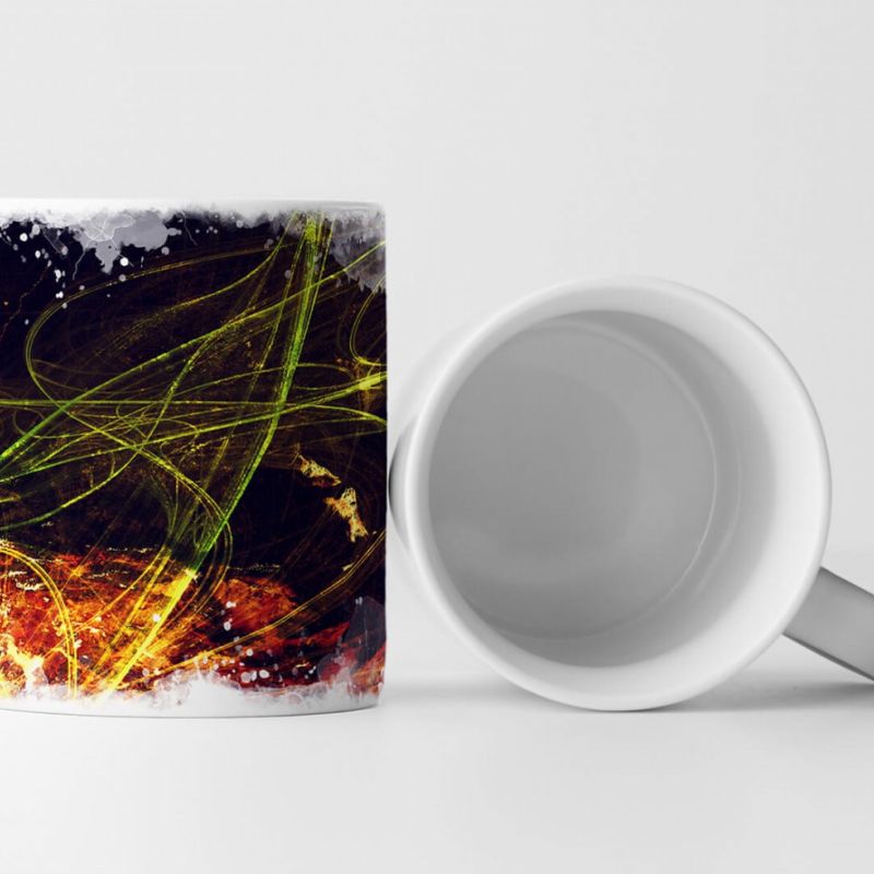 Tasse Geschenk Lava kunstvoll