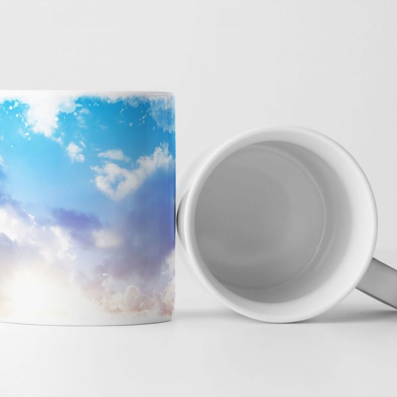 Tasse Geschenk Landschaftsfotografie – Strahlender bunter Himmel