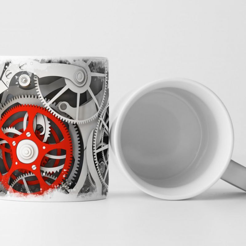 Tasse Geschenk  Zahnräder – modern Industrie