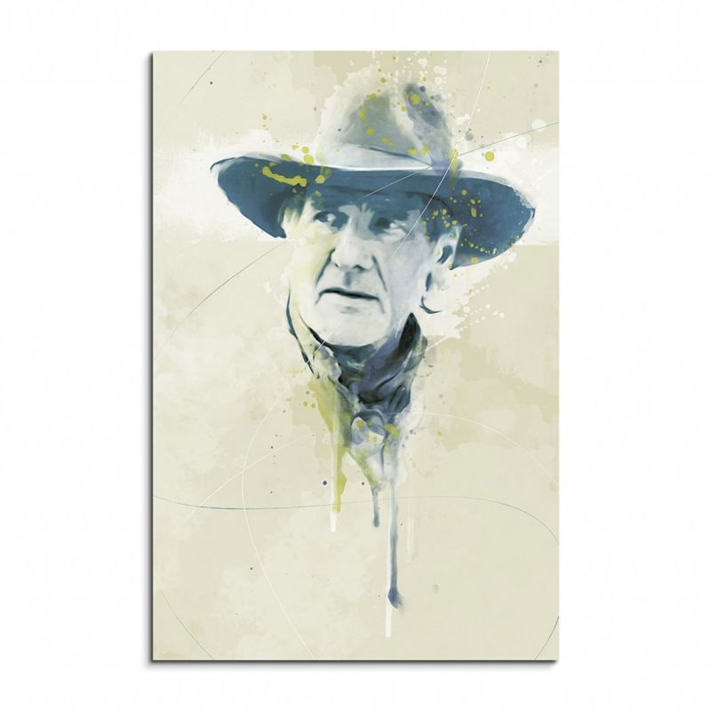 Harrison Ford Aqua 90x60cm Wandbild Aquarell Art