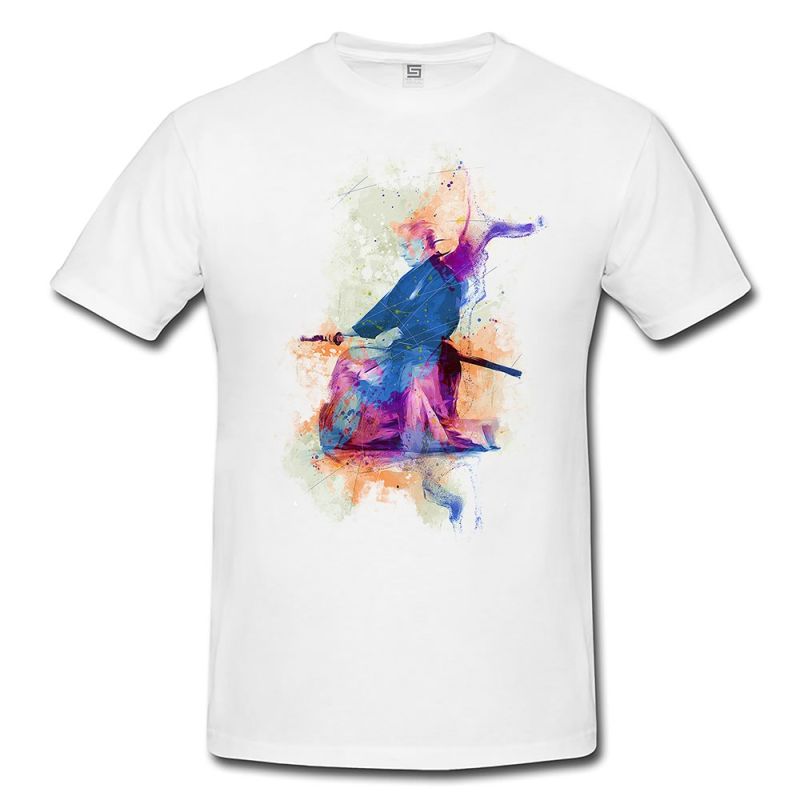 Schwertkunst  Herren und Damen T-Shirt Sport Motiv aus Paul Sinus Aquarell