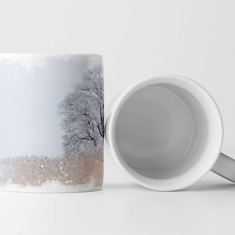 Tasse Geschenk Landschaftsfotografie – Einsamer Baum am See