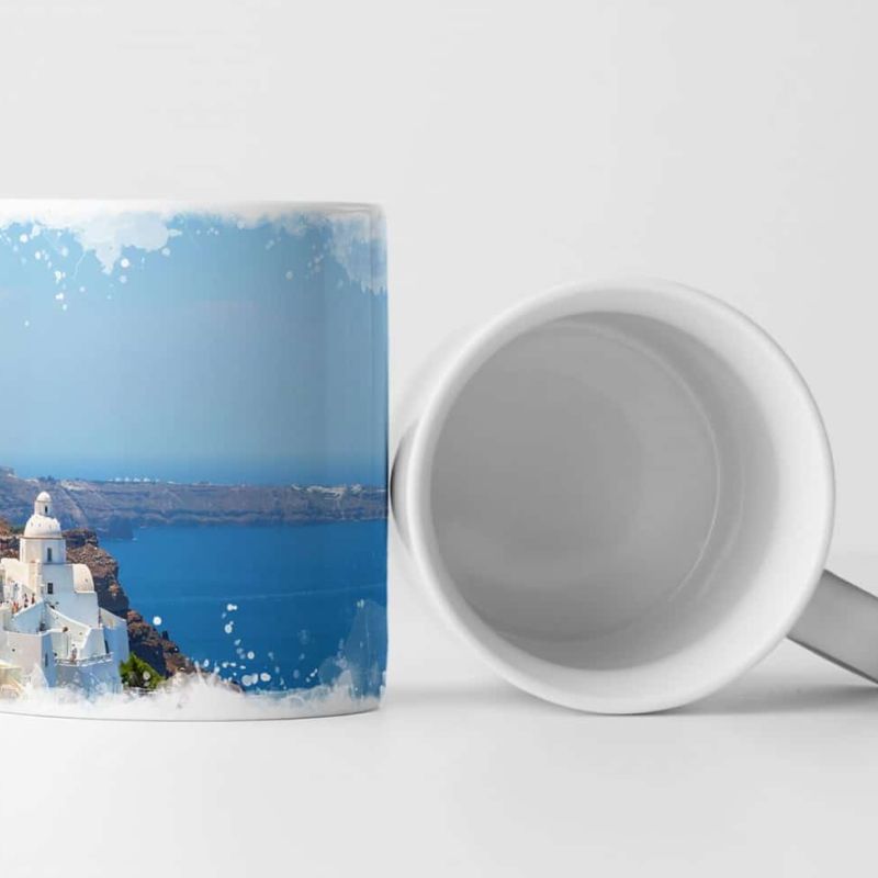 Tasse Geschenk Landschaftsfotografie – Santorini Griechenland