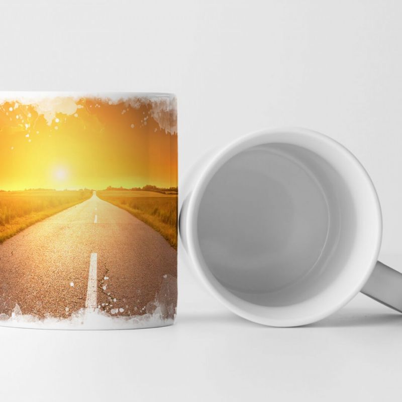 Tasse Geschenk Landschaftsfotografie – Der Weg zur Sonne