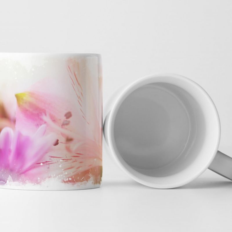 Tasse Geschenk Naturfotografie – Orchideen in Zartrosa