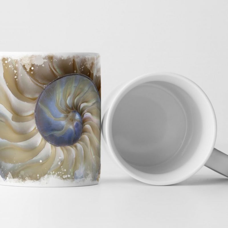 Tasse Geschenk Naturfotografie – Fibonacci Muschel