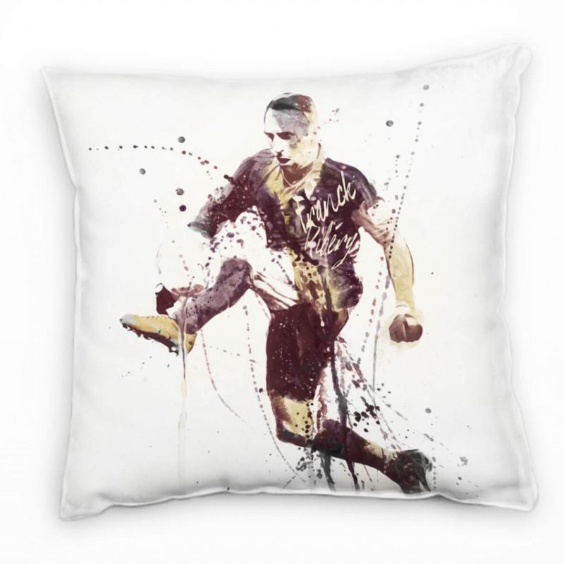 Franck Ribery Deko Kissen Bezug 40x40cm für Couch Sofa Lounge Zierkissen