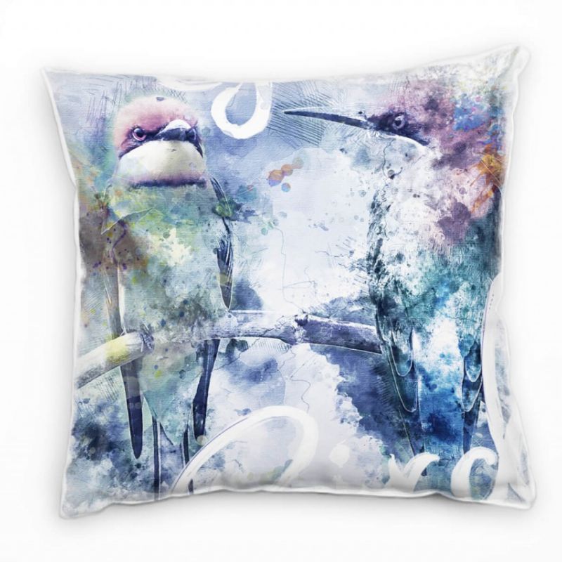 Birds II Deko Kissen Bezug 40x40cm für Couch Sofa Lounge Zierkissen