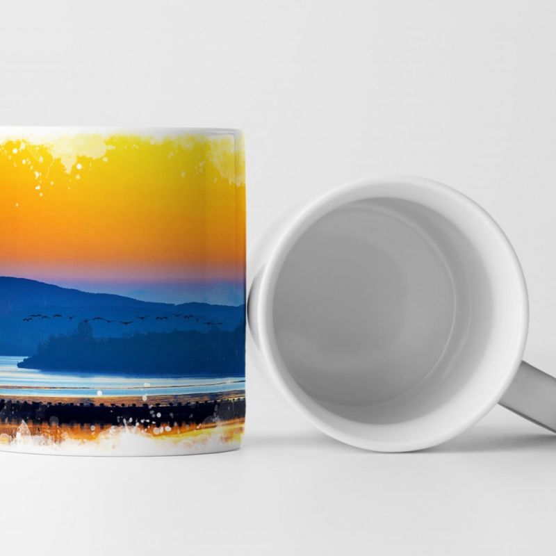 Tasse Geschenk Fotografie – Landschaft in orange