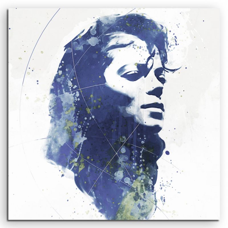 Michael Jackson VII Aqua 60x60cm Wandbild Aquarell Art