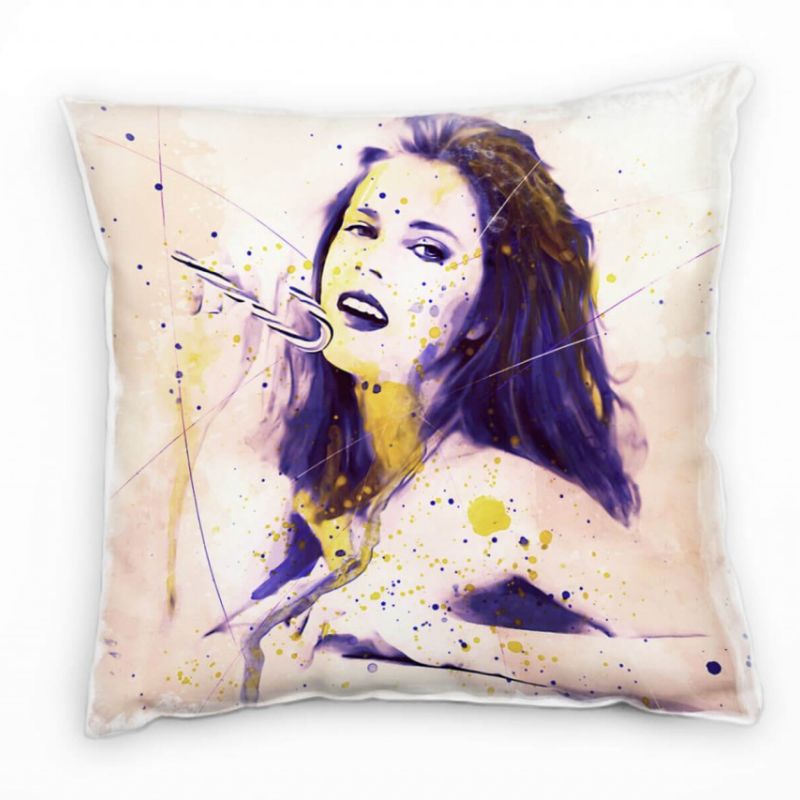 Amy Adams I Deko Kissen Bezug 40x40cm für Couch Sofa Lounge Zierkissen