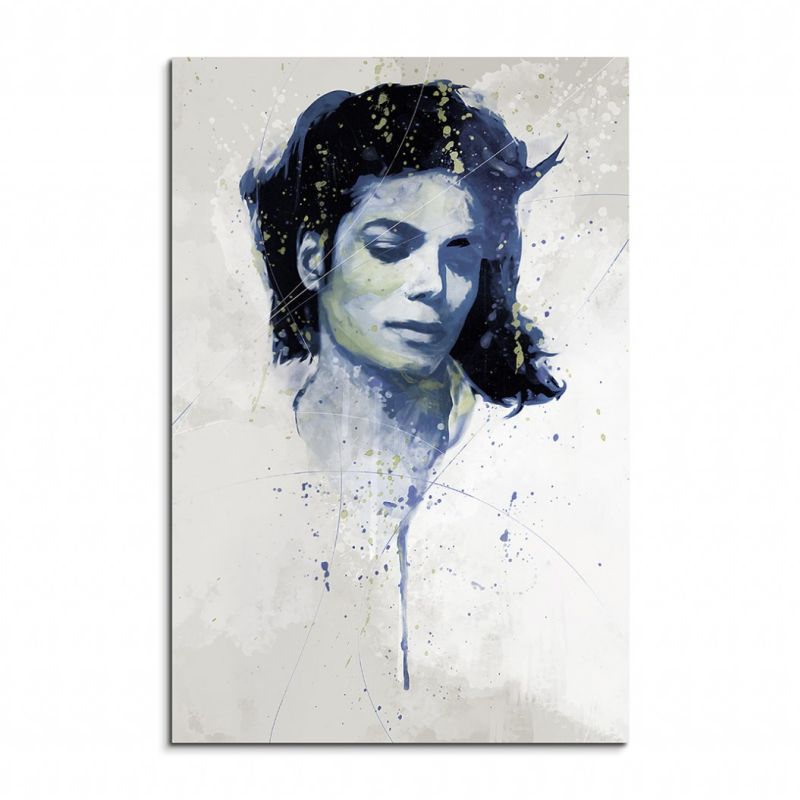 Michael Jackson V Aqua 90x60cm Wandbild Aquarell Art