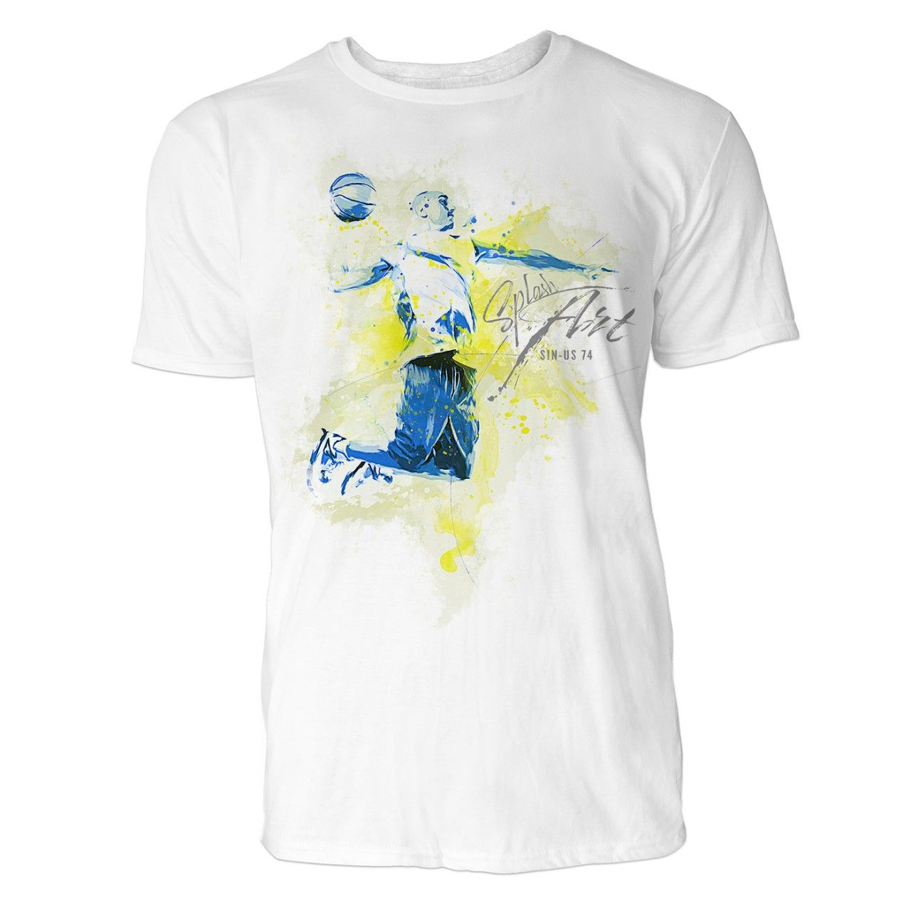 Basketball Manöver Sinus Art ® T-Shirt Crewneck Tee with Frontartwork