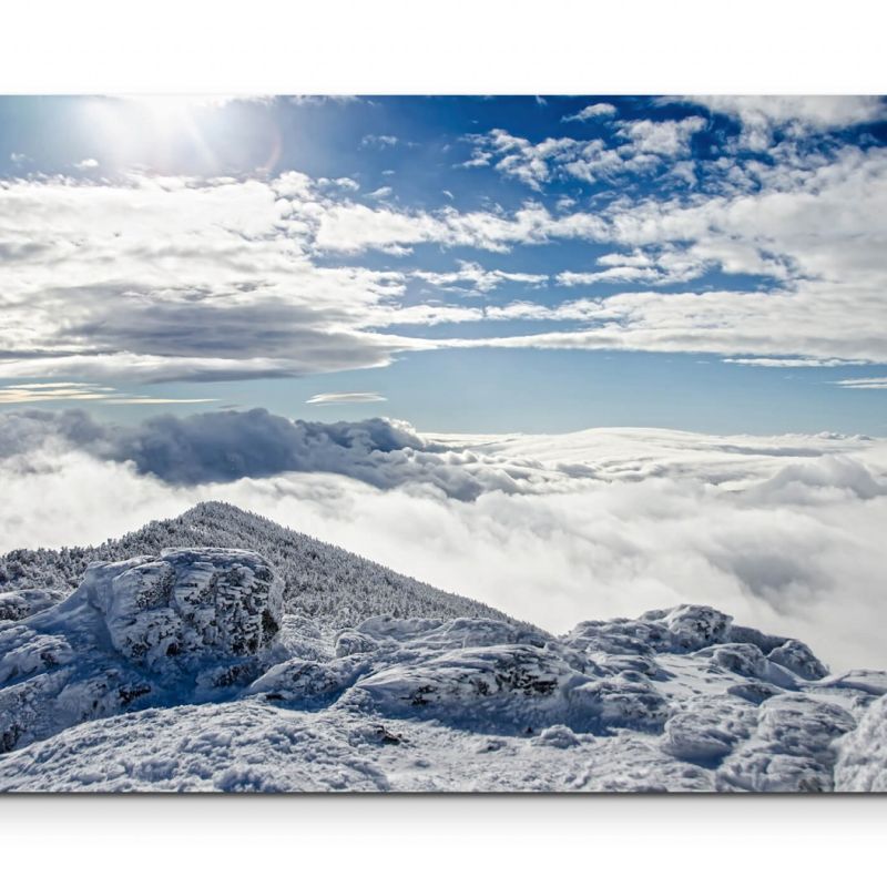 Naturaufnahme  Himmelswolken in New Hampshire – Leinwandbild