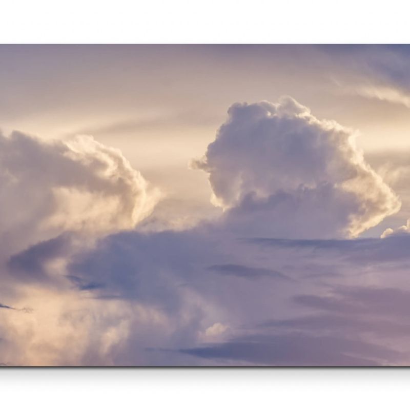 Wunderschöner Himmel mit Wolken – Leinwandbild