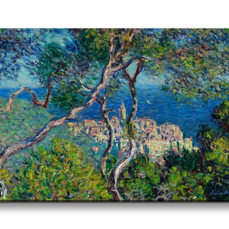 Remaster 120x60cm Claude Monet Impressionismus weltberühmtes Wandbild Bordighera Sommer Meer