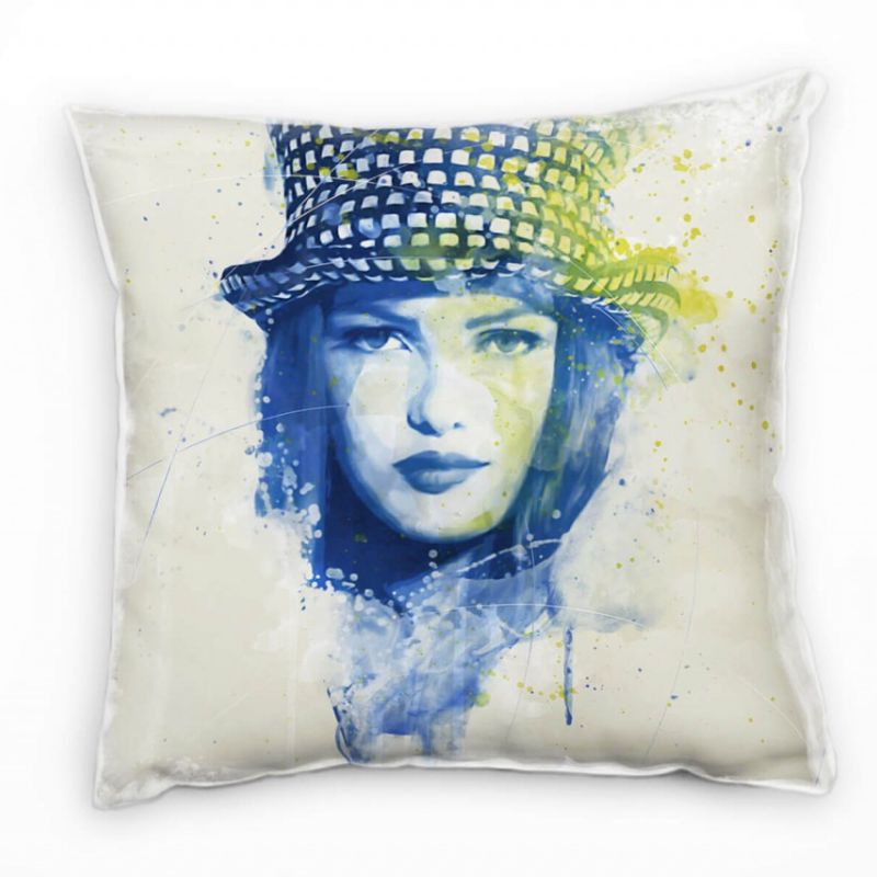 Vanessa Paradis VI Deko Kissen Bezug 40x40cm für Couch Sofa Lounge Zierkissen