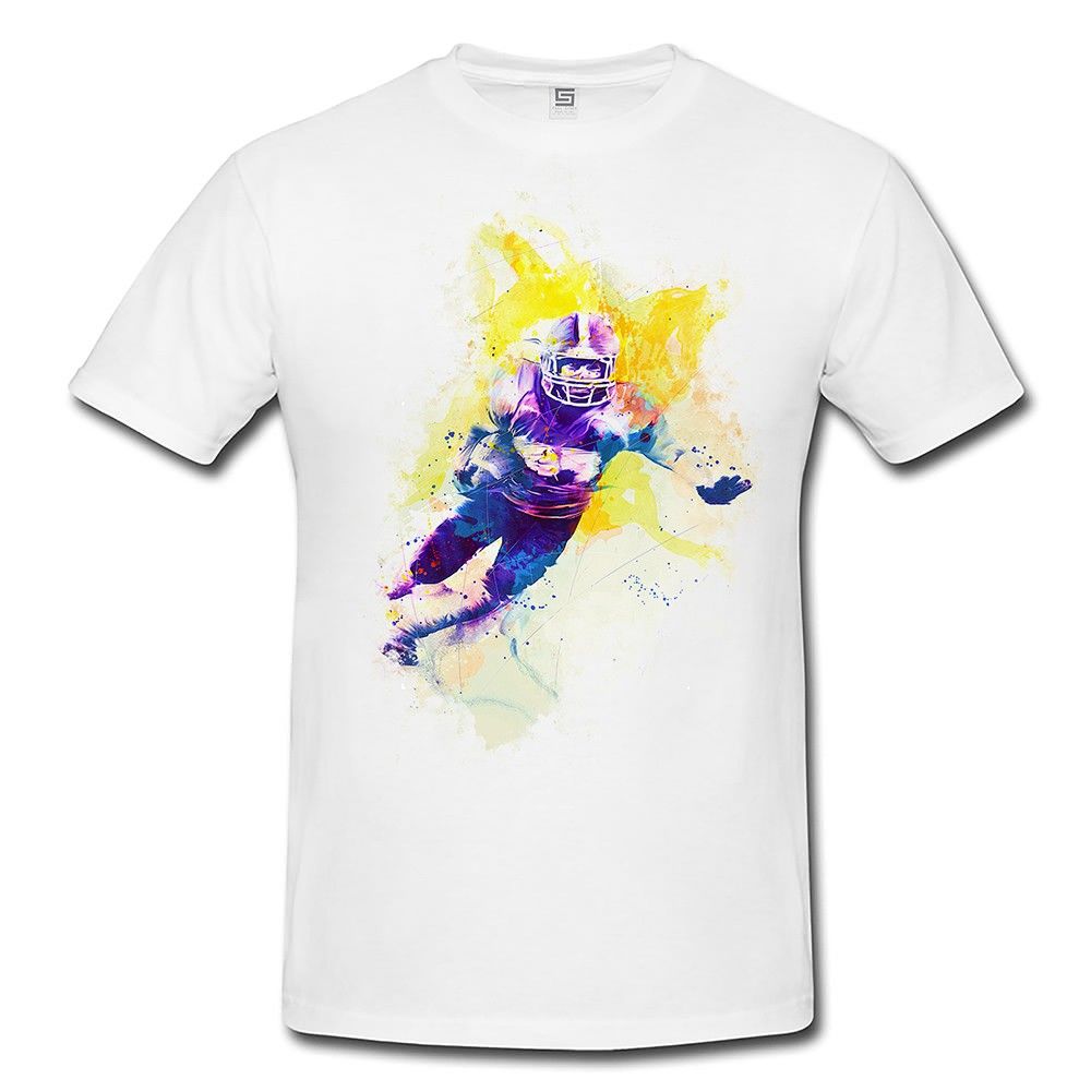 American Football IV  Herren und Damen T-Shirt Sport Motiv aus Paul Sinus Aquarell