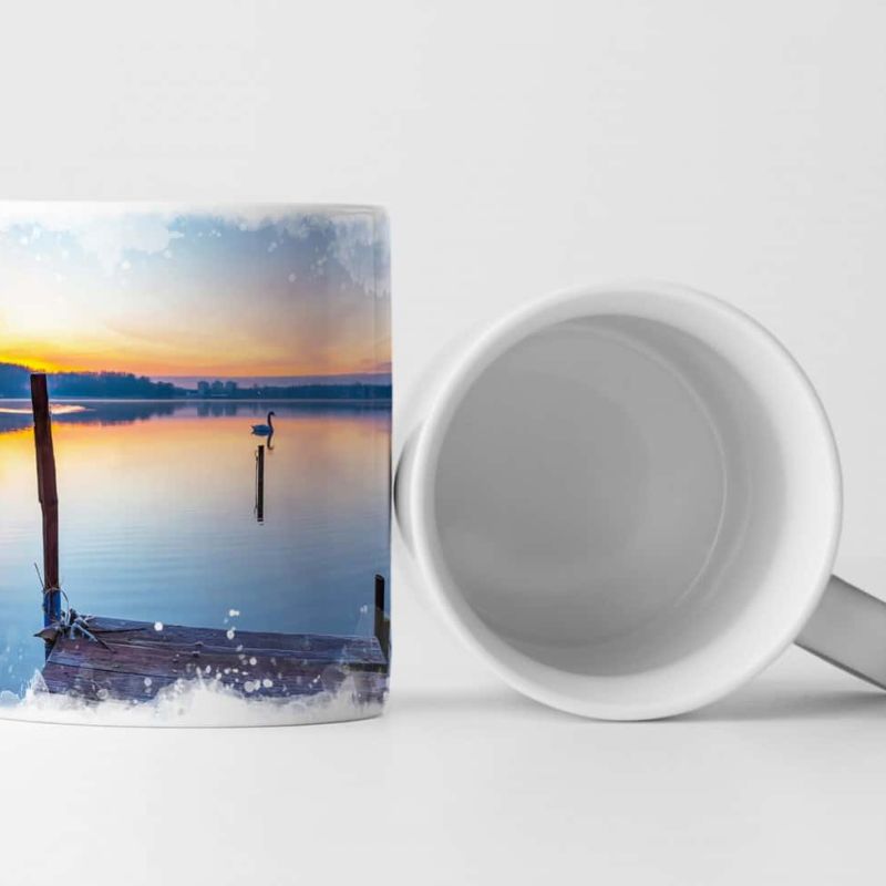 Tasse Geschenk Naturfotografie – Sonnenaufgang in Mazury