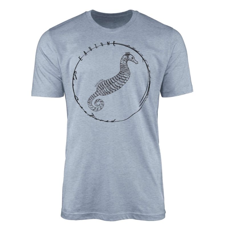 T-Shirt Tiefsee Fische – Serie: Sea Creatures , feine Struktur und sportlicher Schnitt / Sea 045