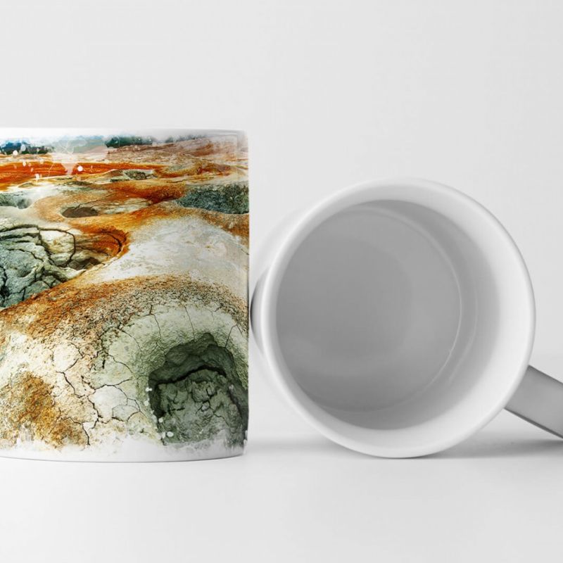 Tasse Geschenk Landschaftsfotografie – Geothermische Gegend Hverir Island