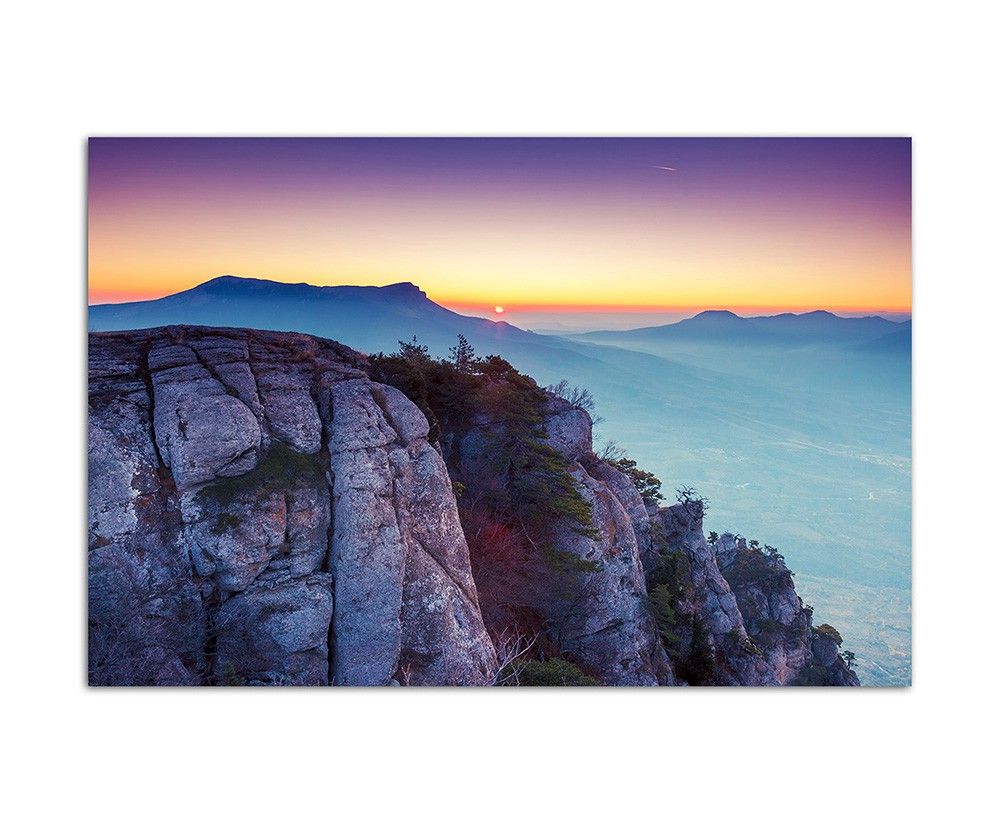 120x80cm Sonnenaufgang Krim Berge Landschaft