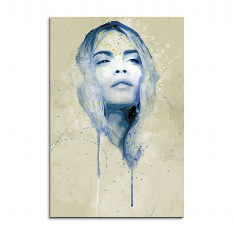 Cara Delevingne Aqua 90x60cm Wandbild Aquarell Art