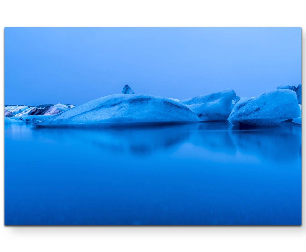 Gletscherformation im Eismeer – Leinwandbild