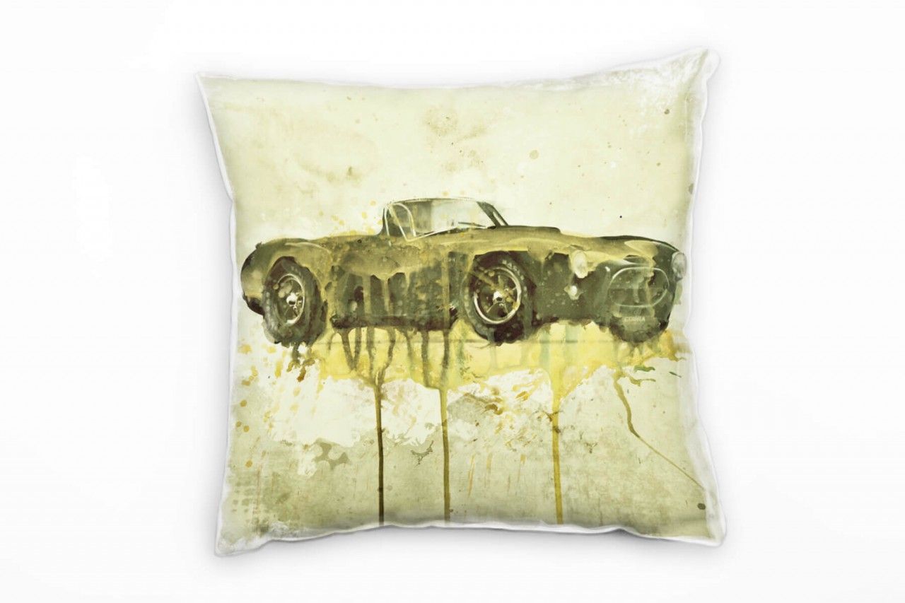 AC Cobra Deko Kissen Bezug 40x40cm für Couch Sofa Lounge Zierkissen