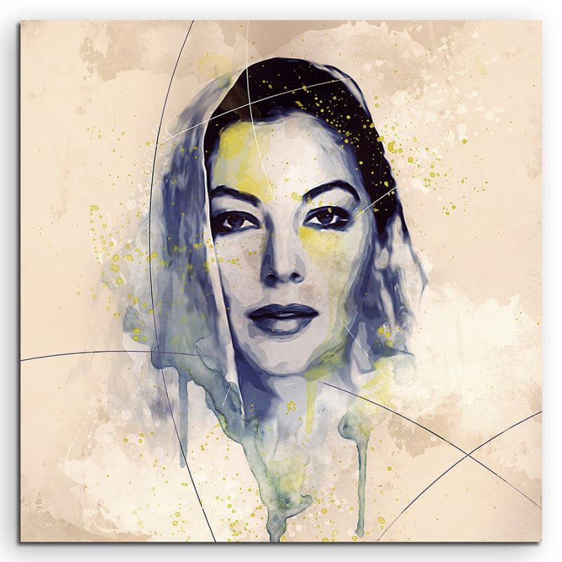 Ava Gardner Aqua 90×60 cm Aquarell Kunstbild