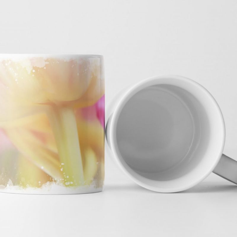 Tasse Geschenk Naturfotografie – Rosa Pastell Tulpe