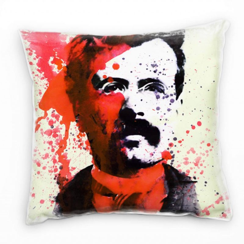 Friedrich Nietzsche Deko Kissen Bezug 40x40cm für Couch Sofa Lounge Zierkissen